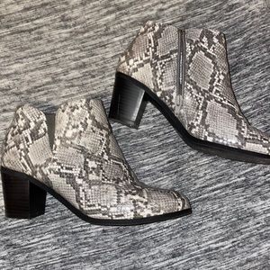 Snake skin boots